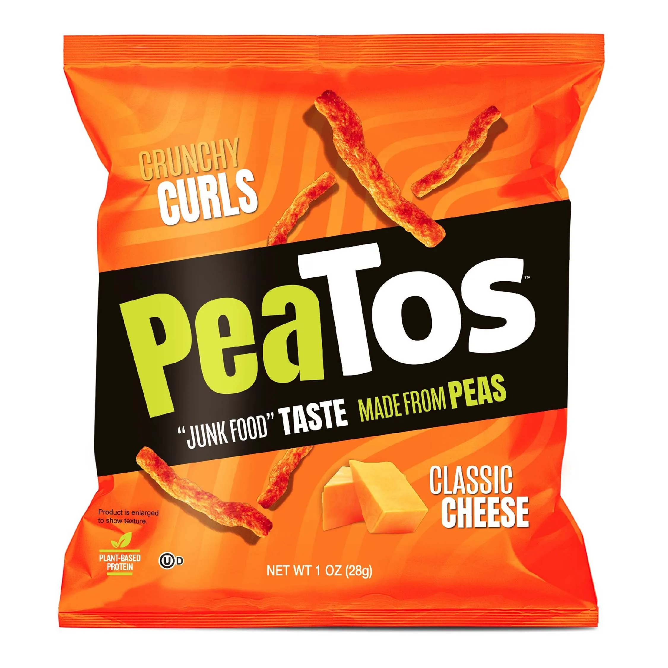 baked & semi soft peatos crunchy curls - classic cheese -1z bag
