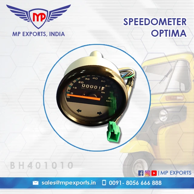 SPEEDOMETER COMP WITH LAMP for Best Quality Three Wheeler Spare