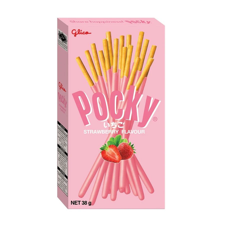 Flavour:Strawberry;Product Name:Pocky Strawberry Biscuit Stick 38G;Main Ing...