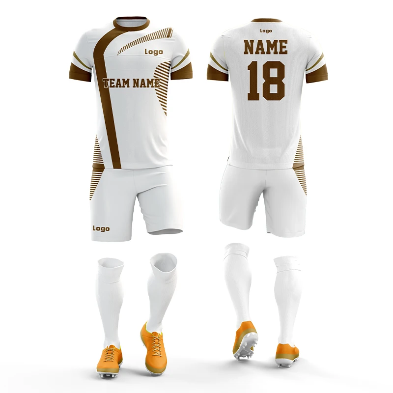 Wholesale Custom Design Sublimation Printing Soccer Wear Clubs Football  Jersey Set