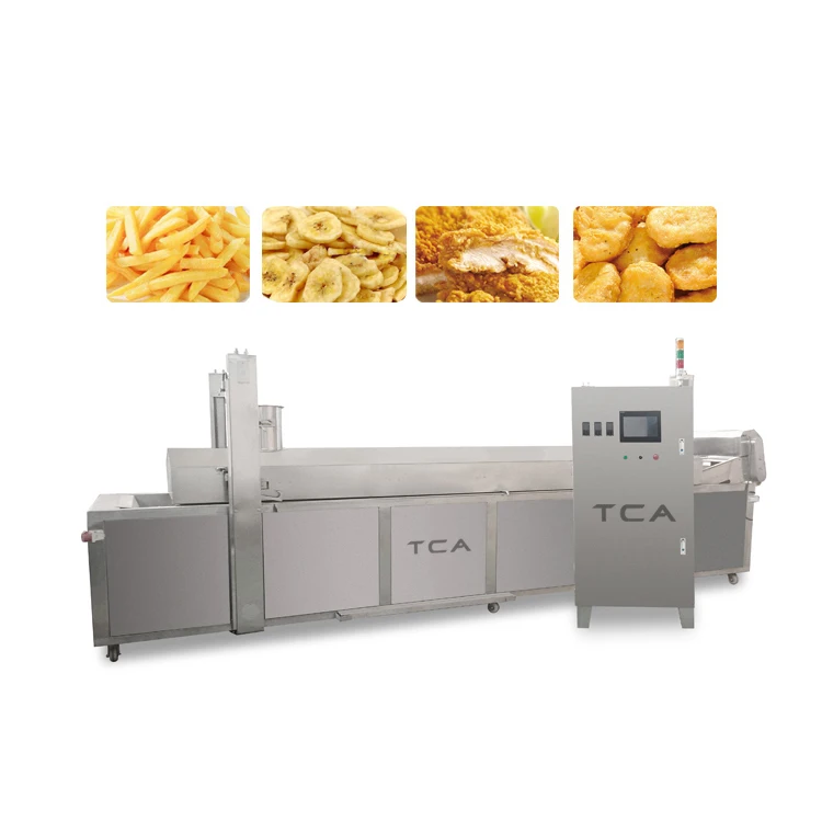 China TCA XDL Industrial Used Gas Continuous Deep Fryer Hot Sale Supplier