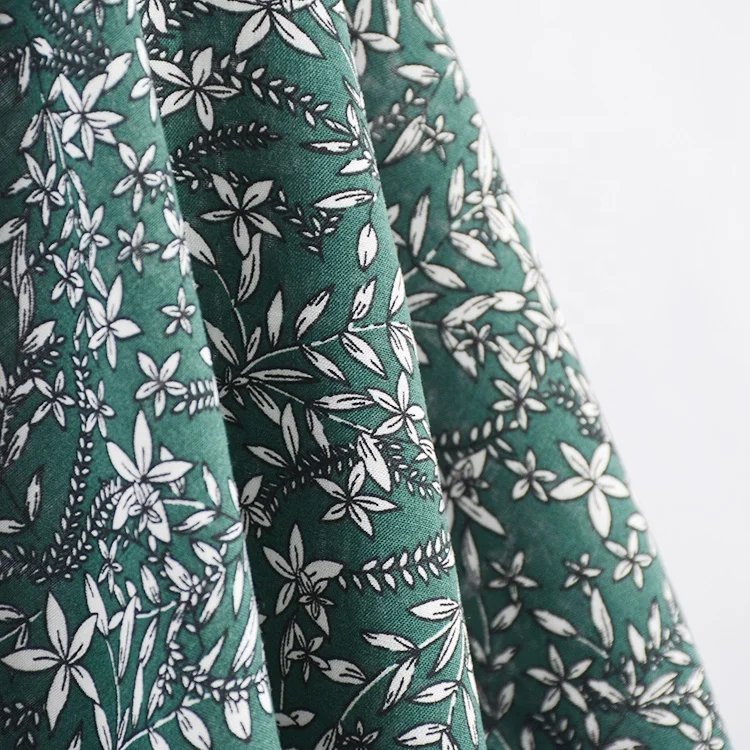 Профессиональное супер мягкое Цветочное платье премиум-класса из 100% искусственного шелка Тканое платье с принтом в рулонах