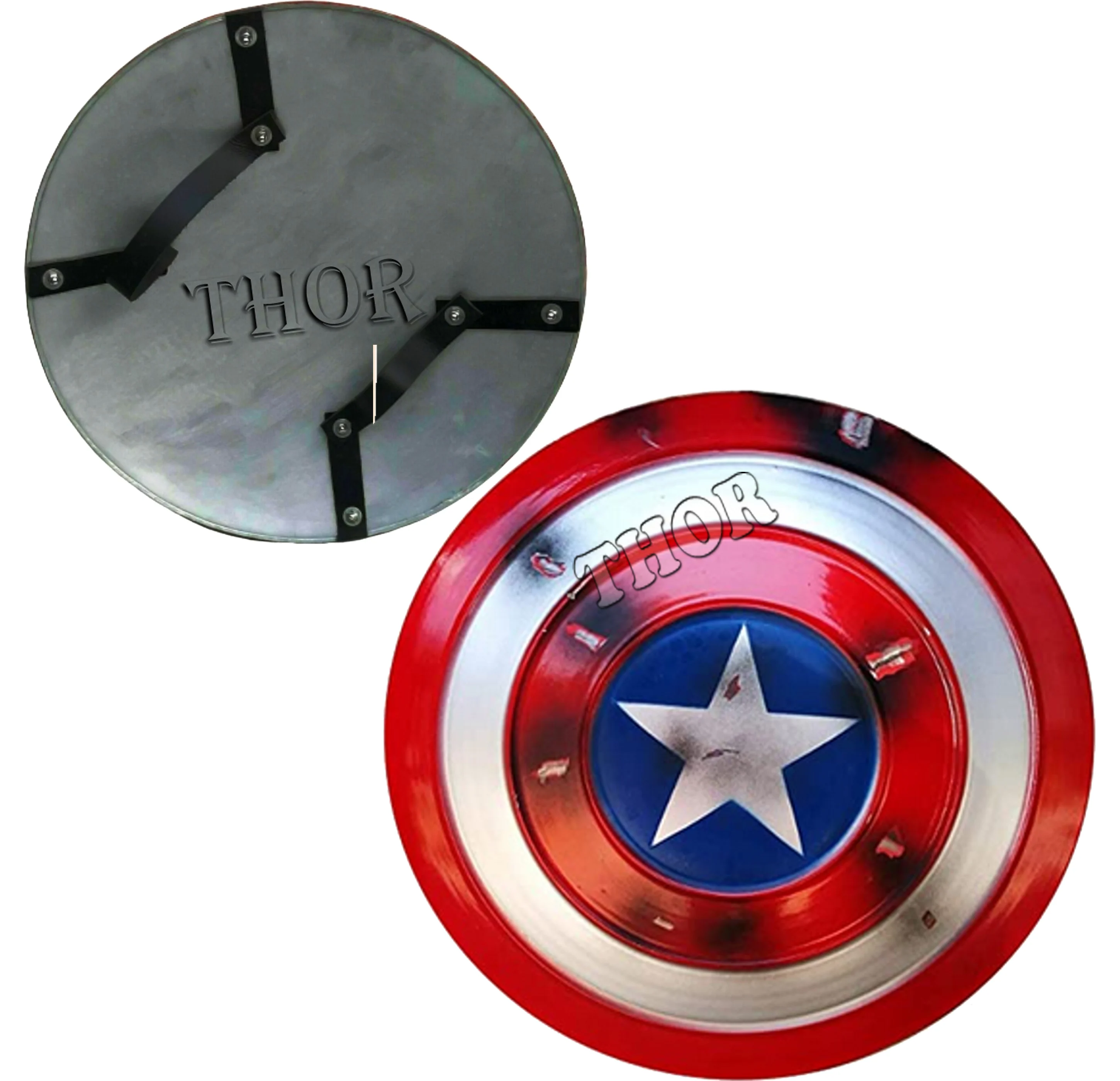 Medieval Captain America Avengers Carter Shield Marvel 24" Shield Hand Halloween 