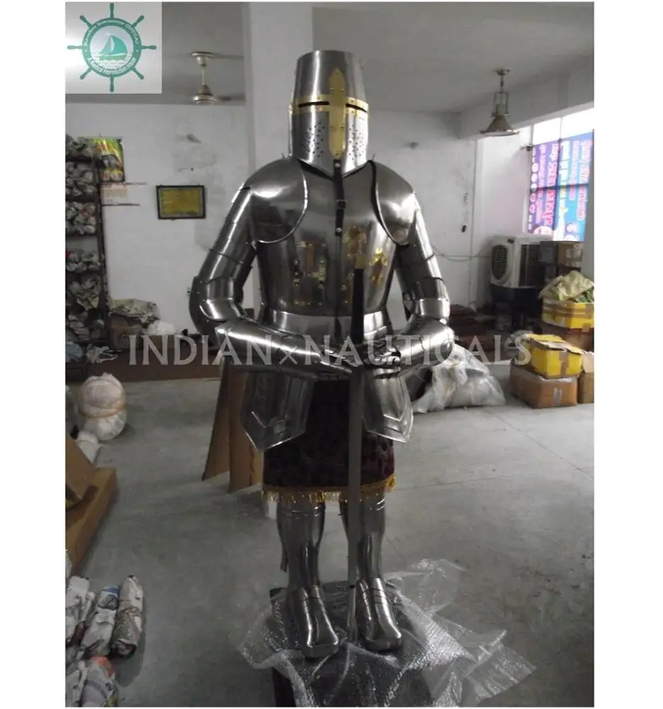 Medieval Knight Combat Armor/armour Suit Full Suit Of Armor With Stand ...