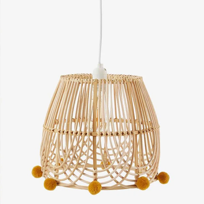 bamboo curved easy fit light shade