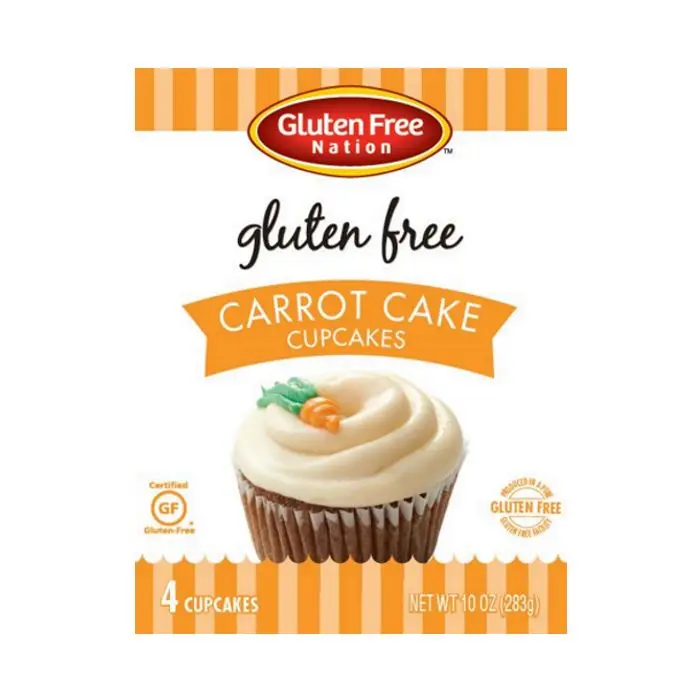 Gluten Free Carrot Cake Cupcakes with Cream Cheese Frosting