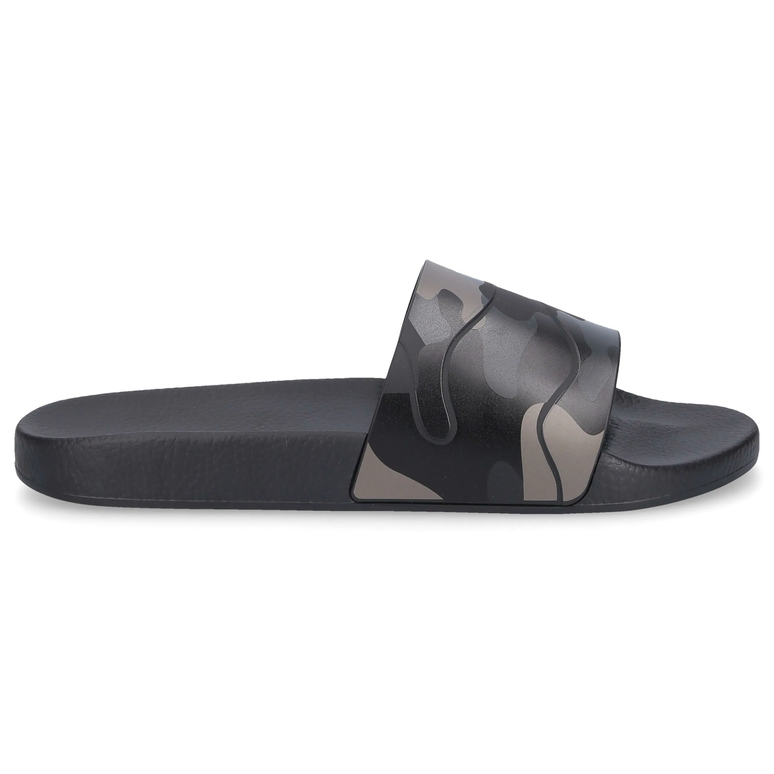 White DSquared² Rubber Slide Sandals in Nero Mens Shoes Sandals for Men slides and flip flops Sandals and flip-flops 