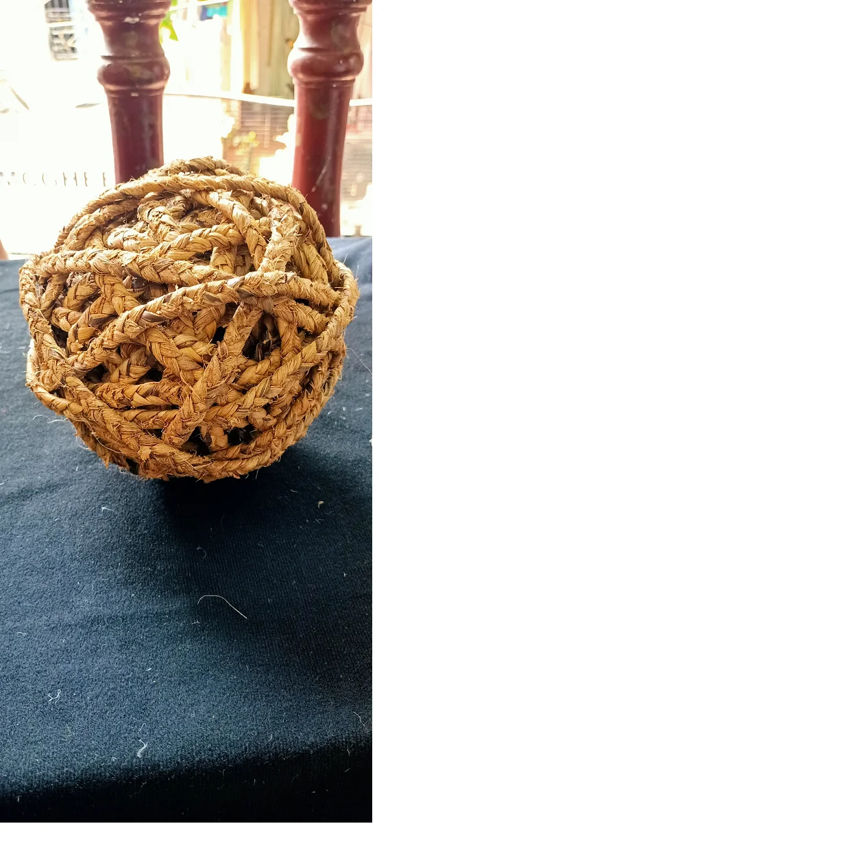 Плетеный шар из натурального волокна с водяным Гиацинтом изготовлен водного гиацинтного