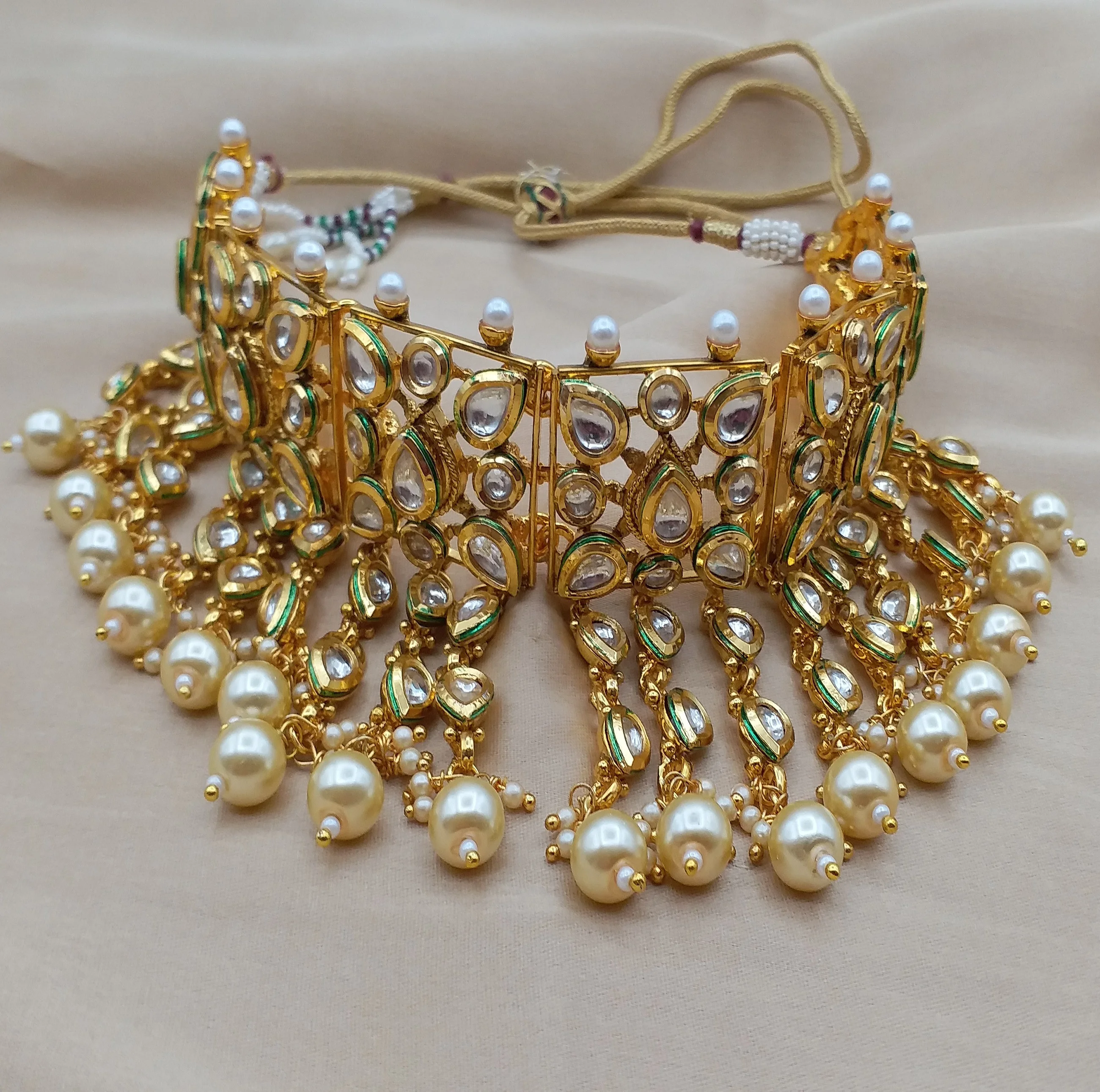 Royal Kundan Choker Necklace With 