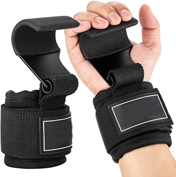 High Quality Hard Pull Up Weightlifting Gloves Hook Barbell Assist ...