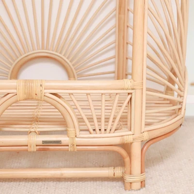 large wicker pet bed