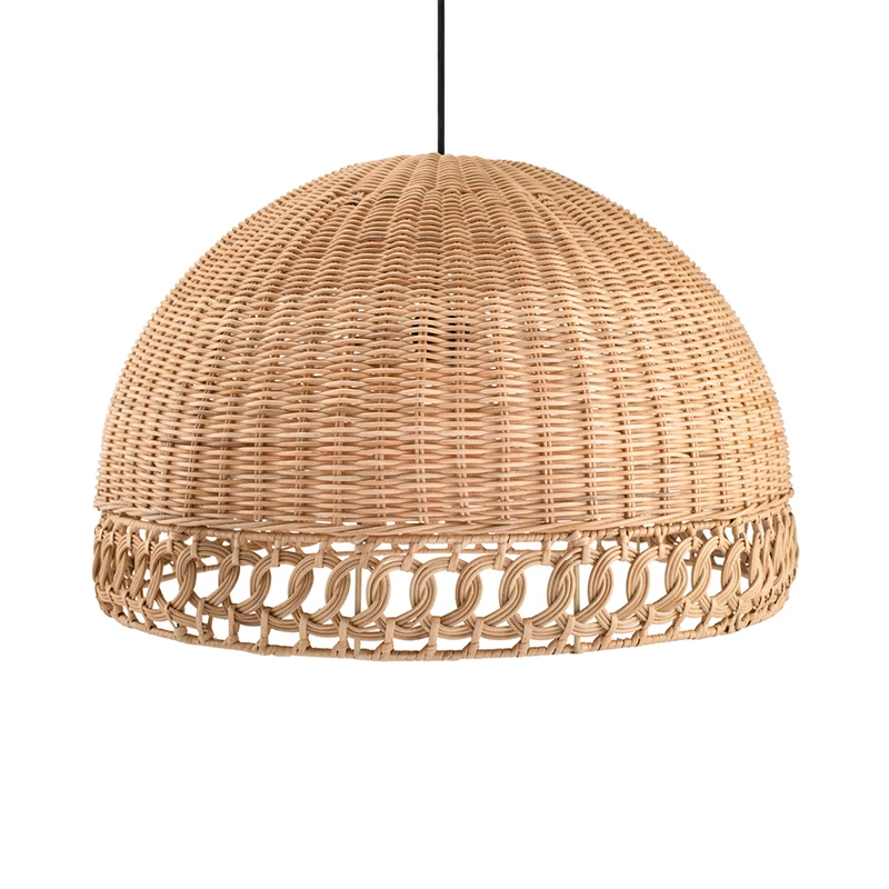 Rattan Pendant With Tassels Long Rattan Lamp Shade Wicker Ceiling Light