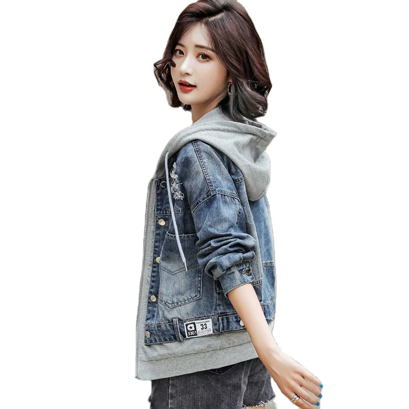 hooded denim jacket for girls