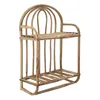 Rattan shelf