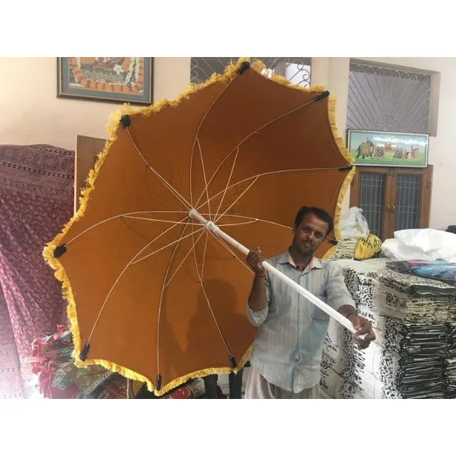 Decorative Indian Garden Umbrellas For Sale With Decorative Tassel