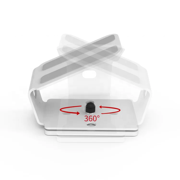 Black Metal Swivel Credit Card Desktop Pos Machine Holder Pos Payment