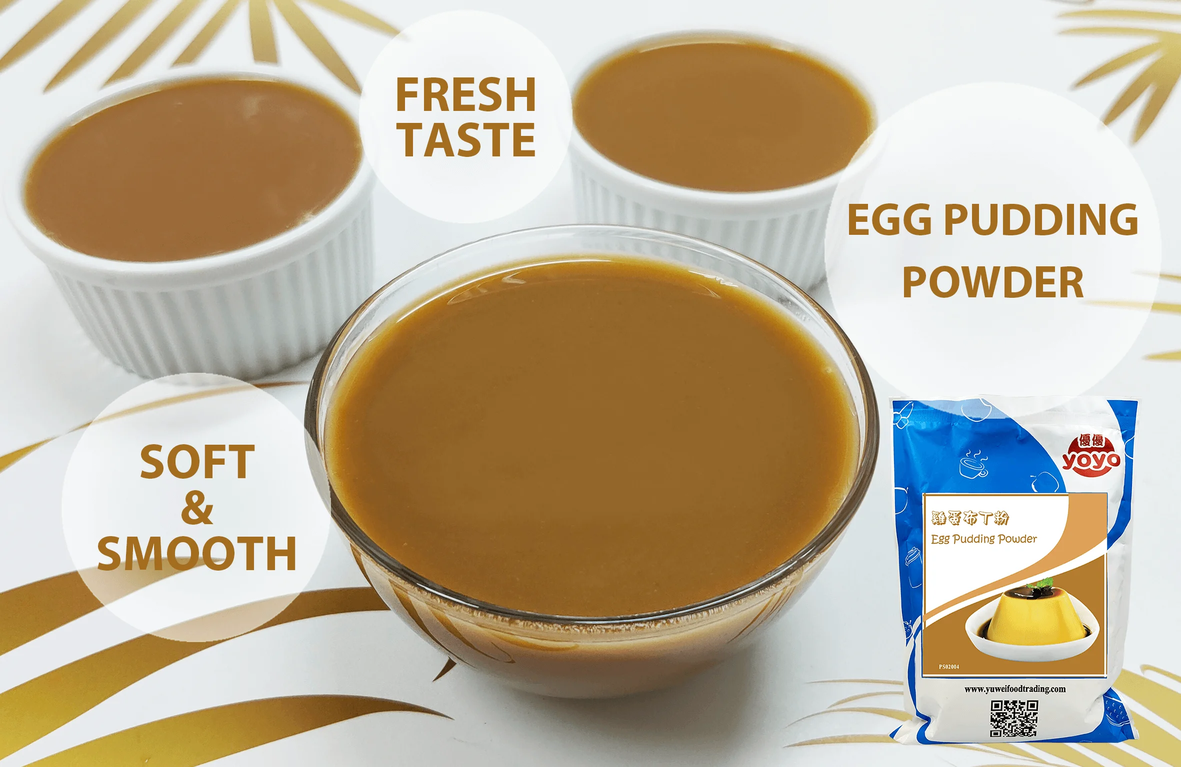 Pudding Powder Egg Flavor Instant Pudding Jelly Powder Taiwan Product