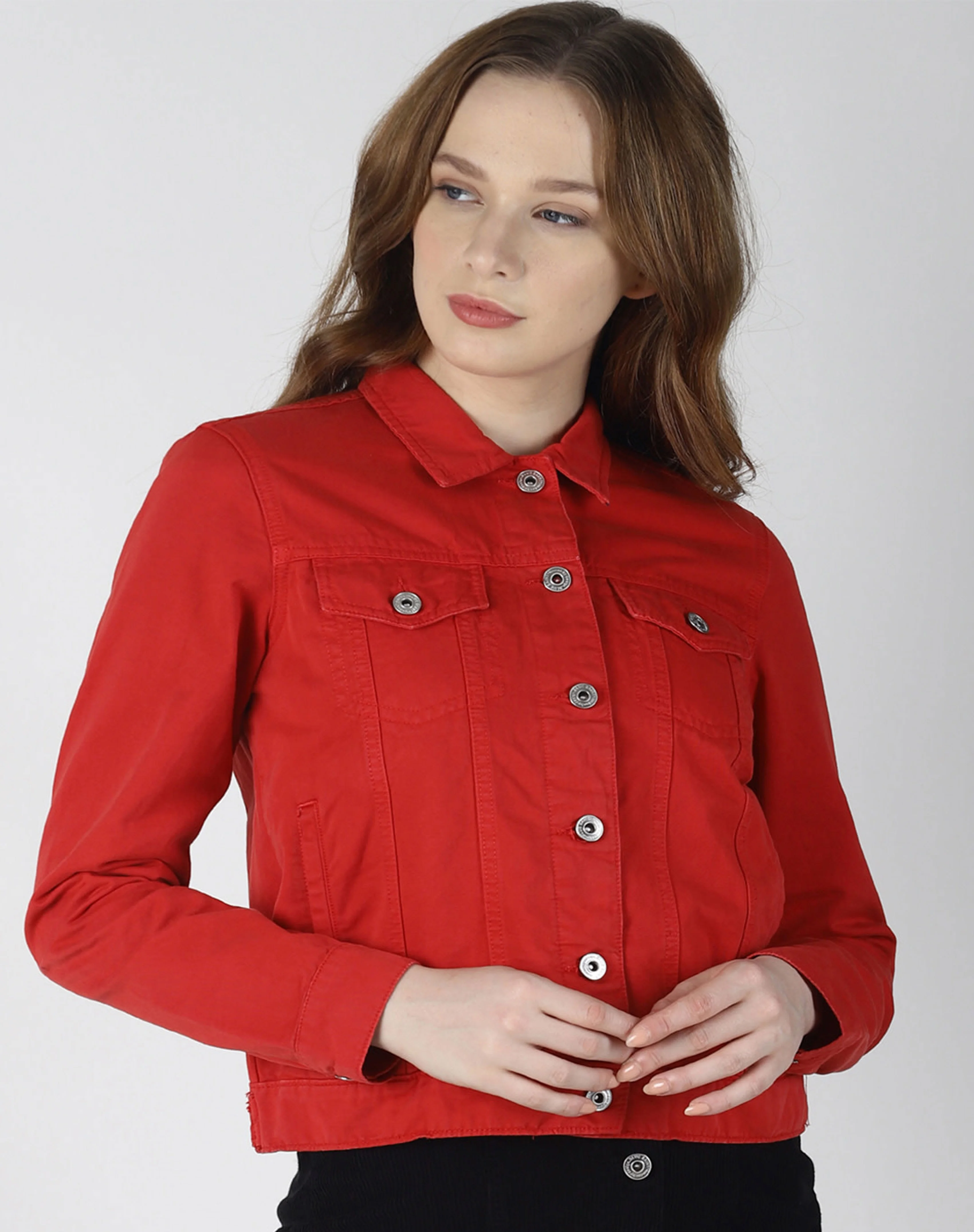red levi jacket womens