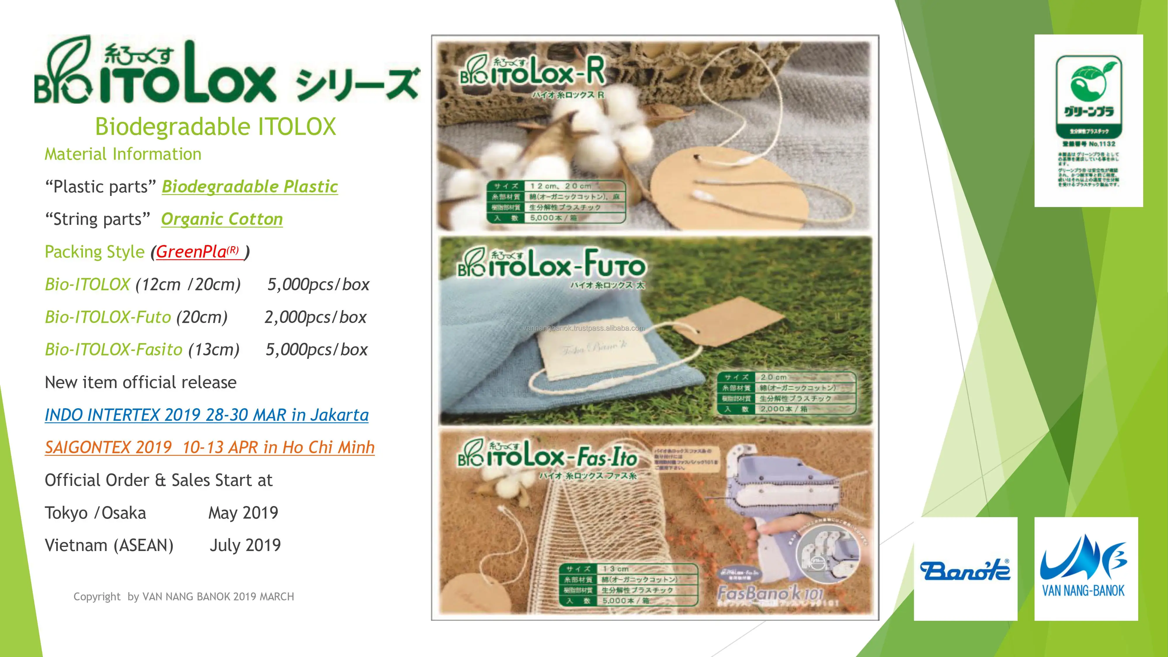 Bio Ito Lox Futo 20cm Organic Cotton String Biodegradable Plastic Made