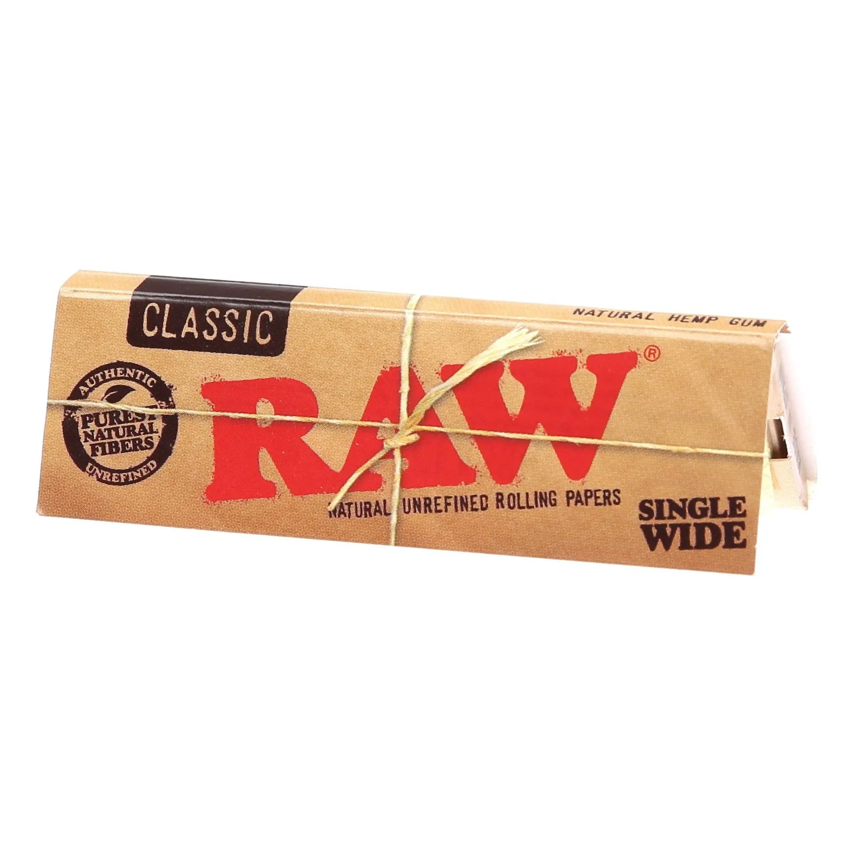 100 x RAW King Size Slim Classic Natural Unrefined Rizla Rolling Papers New