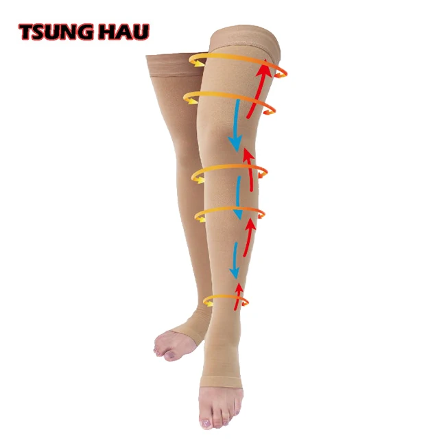 Open Toe Compression Stockings 