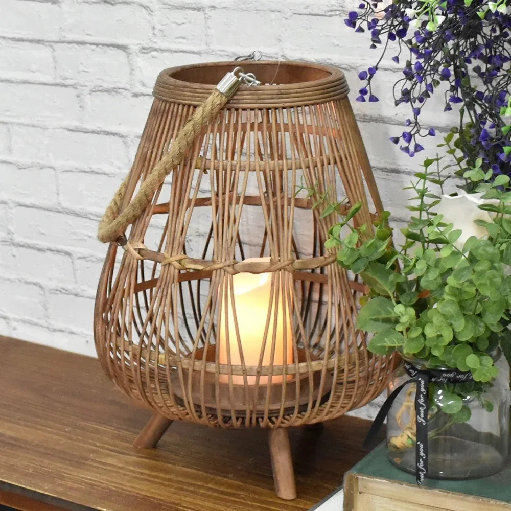 Rattan Lampshade Bamboo Lampshade Fringed Lampshade Diy Ceiling Light ...