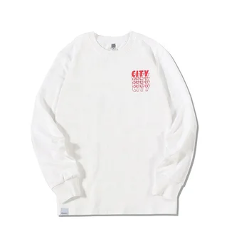 Hot Sale Stock Fast supplier design your own company uniform 100% cotton Screen Printing digital print sweatshirt for men