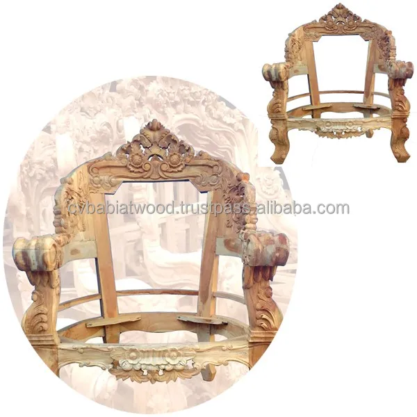 Wooden Unfinished Furniture Sofa Chair Frame For Living Room Set Hand