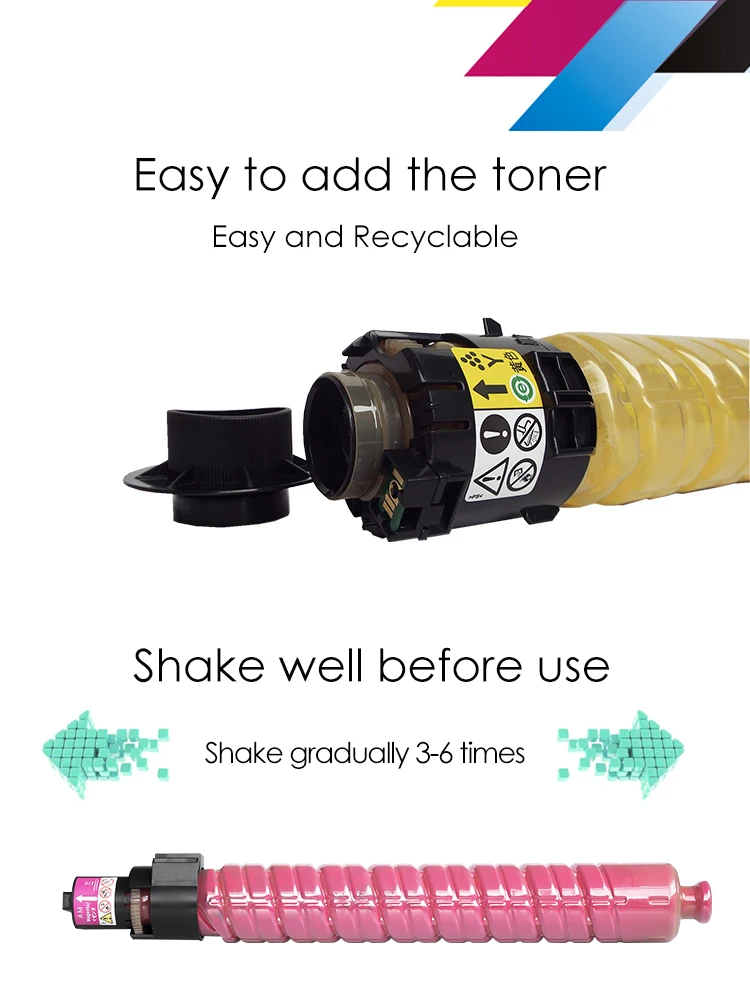 Jane Color for MPC3002 MPC3502 for Ricoh Color Laser Printers with Original Color Toner Cartridge