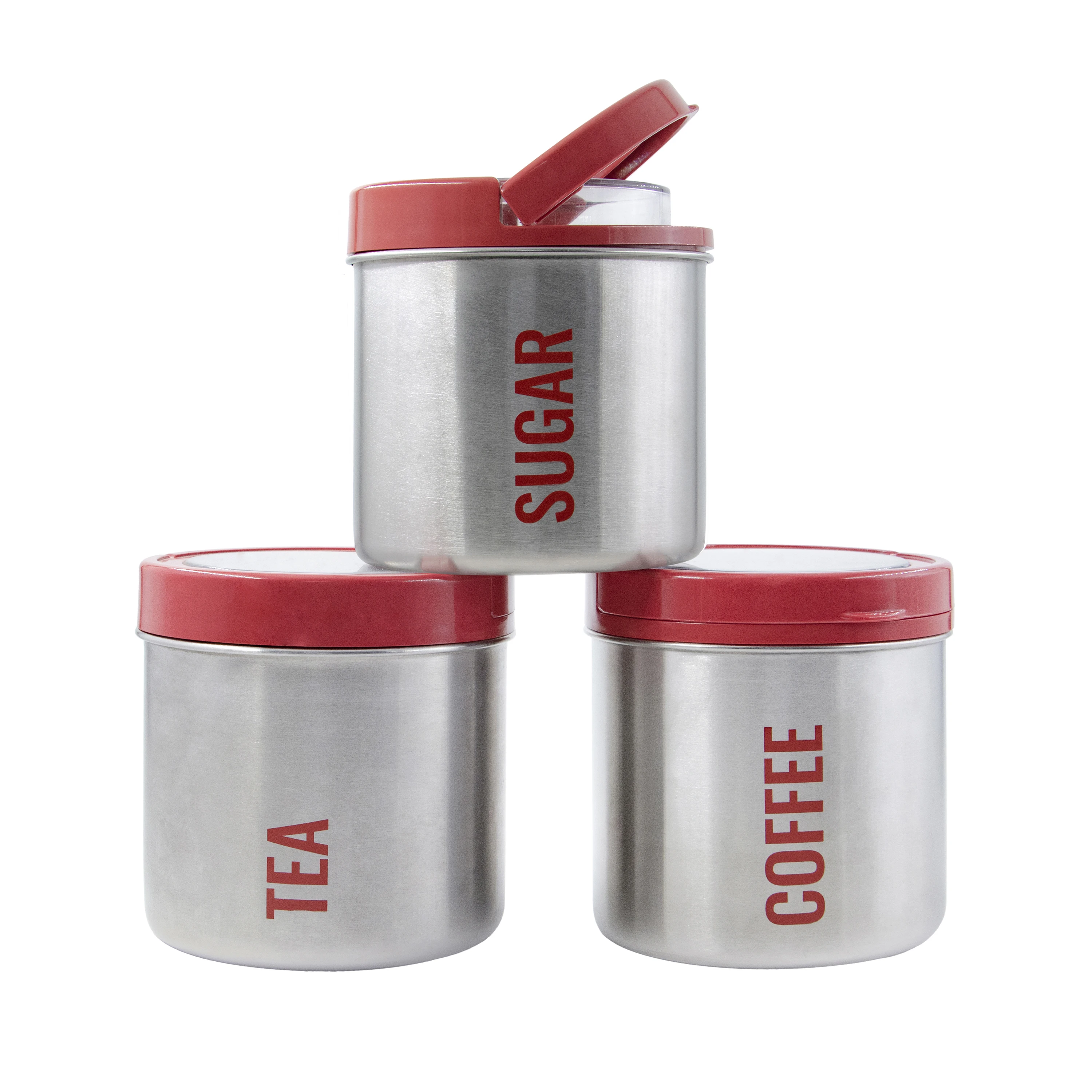 Tea coffee sugar fashion canisters makro