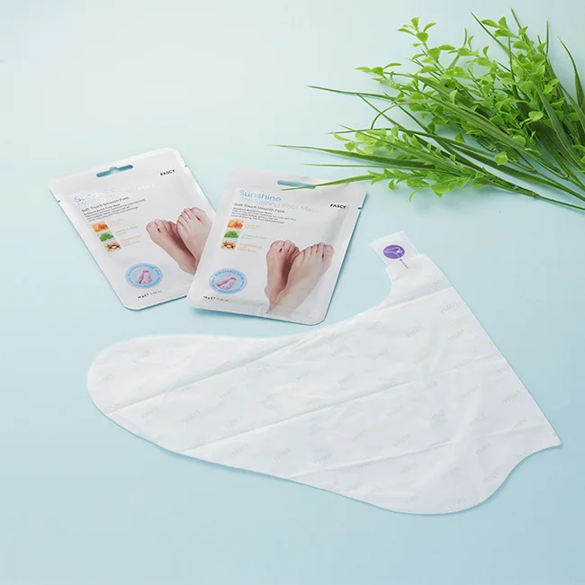 Двухслойная блестящая увлажняющая маска гарантированного качества для ног со съемными пальцами