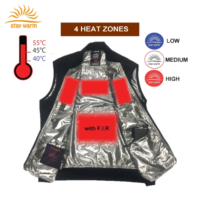 
Зимняя теплая Модная легкая одежда с подогревом usb и нагревательными подушечками из углеродного волокна 