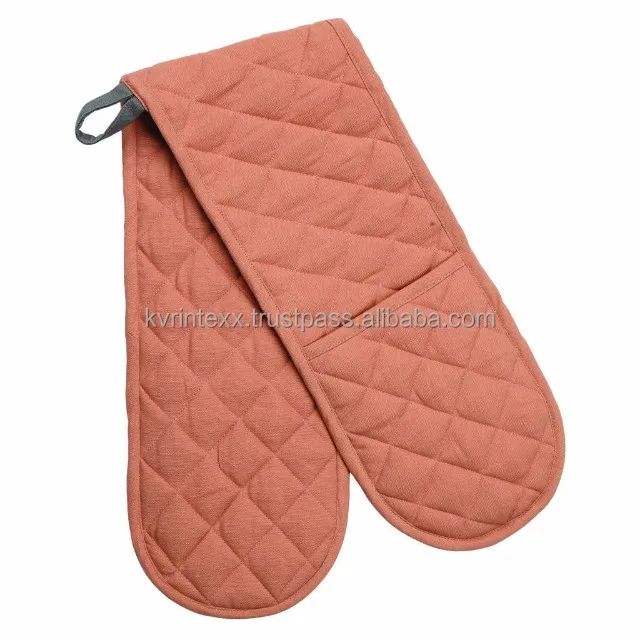 Meita Home Hot Grab Double Oven Mitt Manufacturer Plaid Printed 2pcs