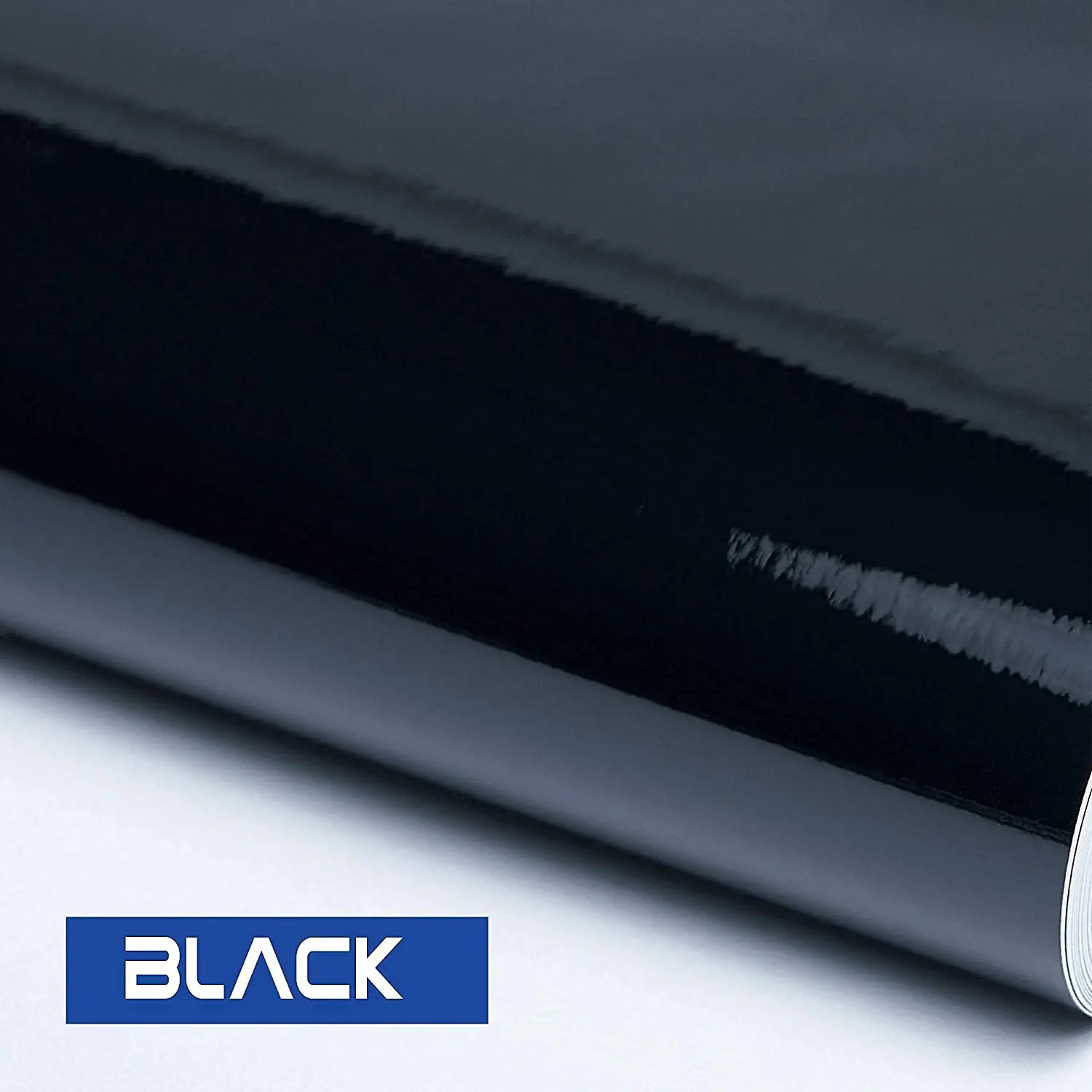 Black GLOSS self adhesive vinyl roll indoor and outdoor sticker stick waterproof 