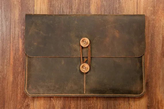 Premium Quality Indian Handmade Mac Book Sleeve and Card Holder Passport Cover for Men and Women