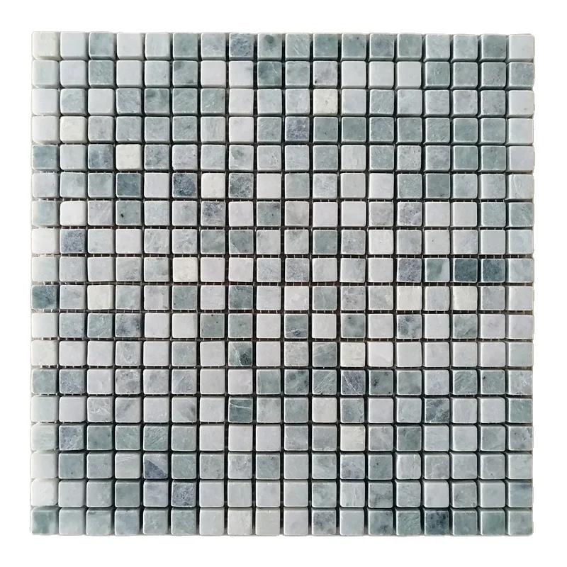 Ming Green Polished 12 Inches Marble Mosaic Tile
