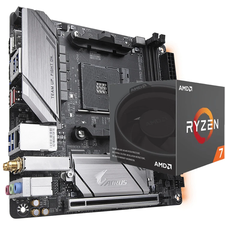 Gigabyte B450 I Aorus Pro Wifi Mini Itx Gaming Motherboard With Amd Ryzen 5  7 3500x 3600 3600x 3700x 3800x Desktop Processor - Buy Gigabyte B450 I