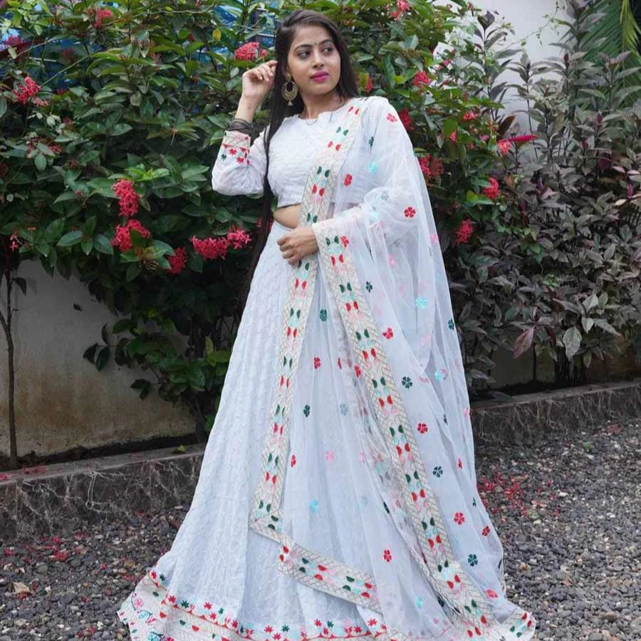 Traje indio bordado Patiala Salwar Kameez para las mujeres 