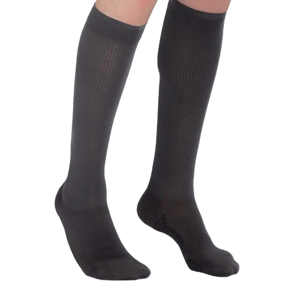 Cotton Premium Medical Compression Stockings Thigh High,Black Class 2 ...