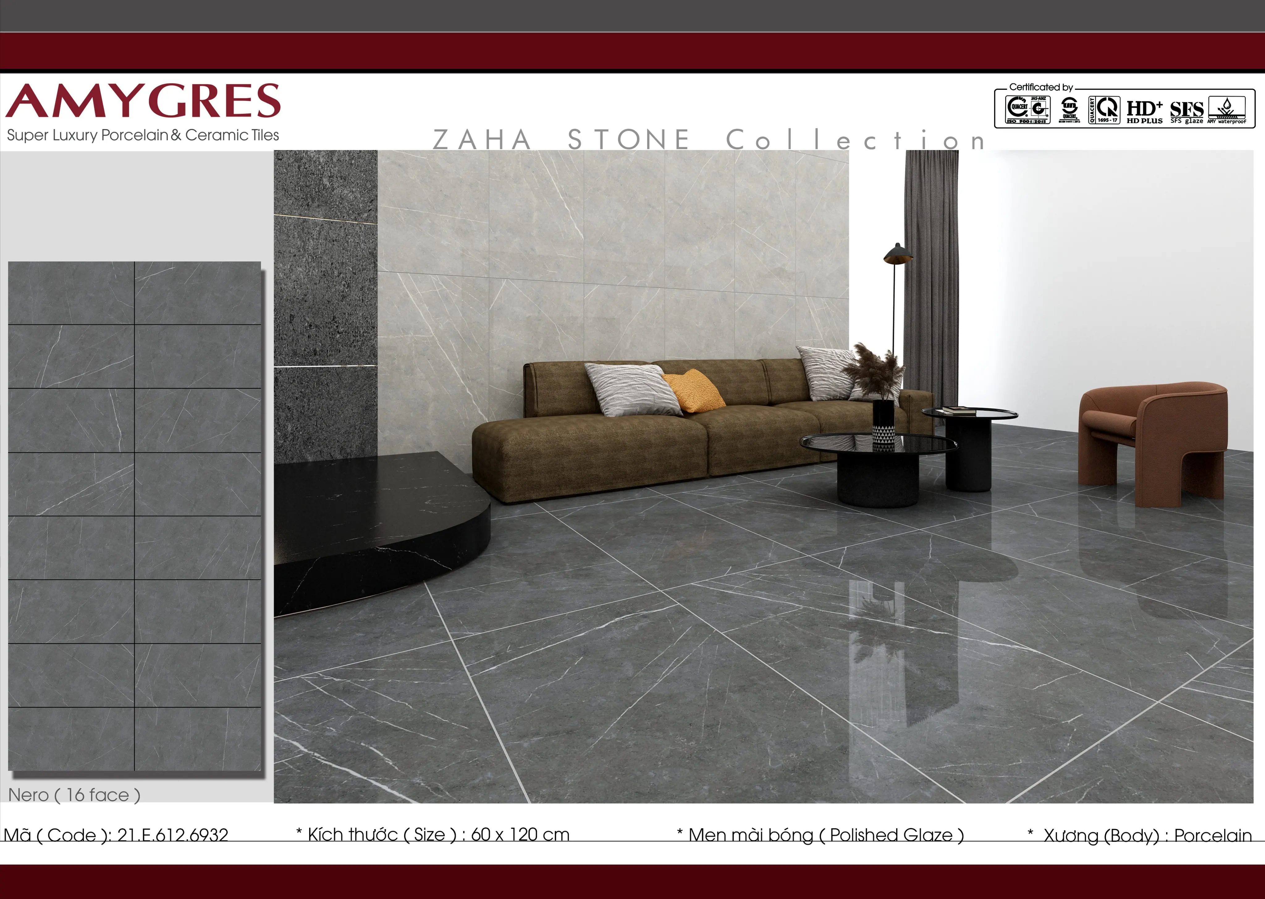 High Quality Floor Tiles 60x120 High Gloss Polished Porcelain Tiles