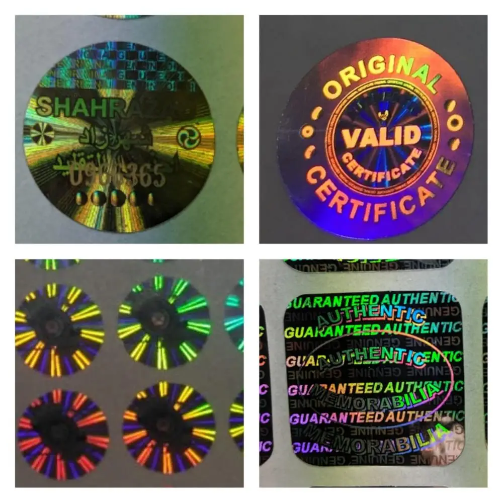 holographic labels custom