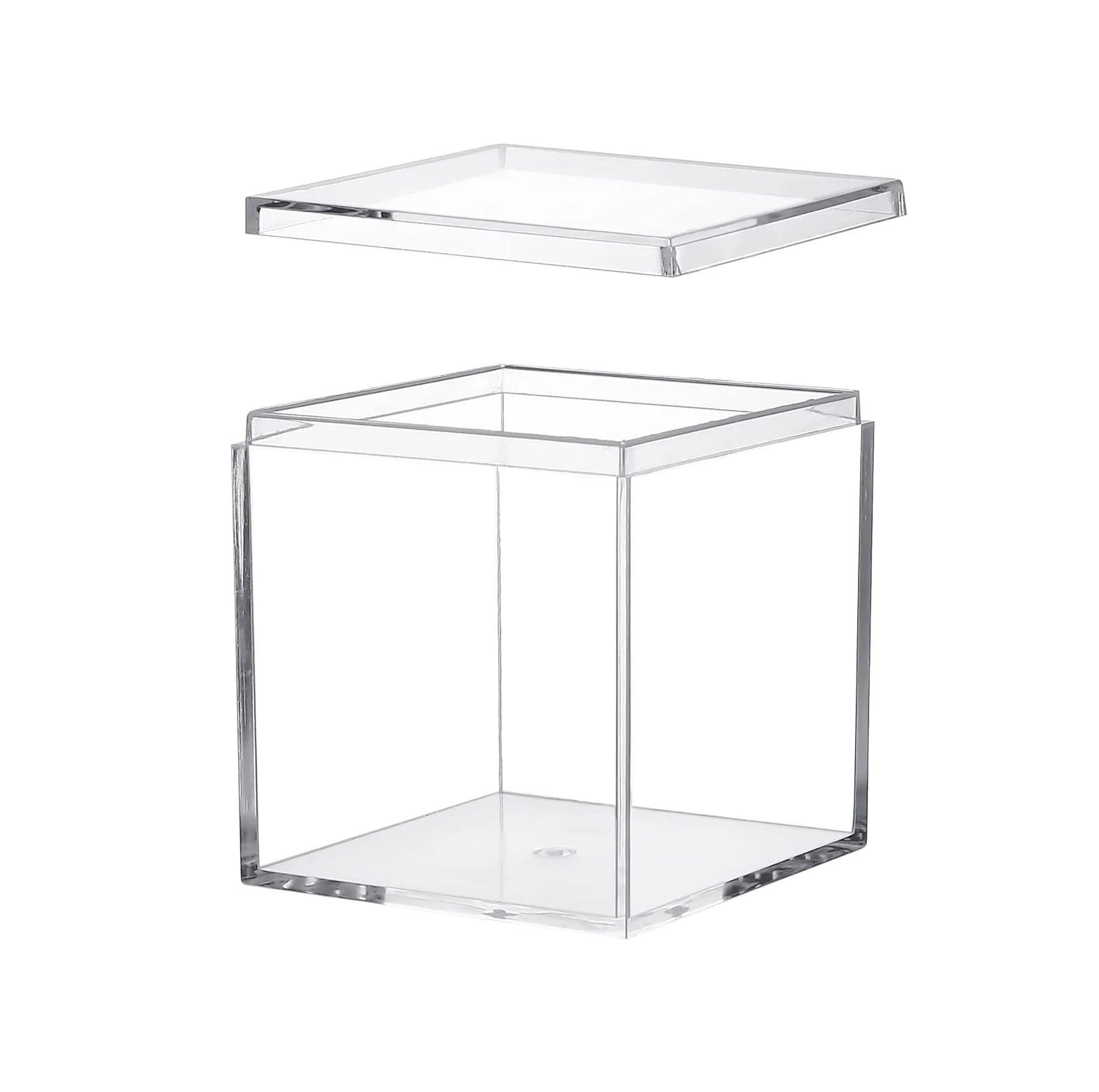 Square Acrylic Box with Lid and Custom logo for Best Quality Acrylic Box for Acrylic Candy Cube Box for Hot Selling