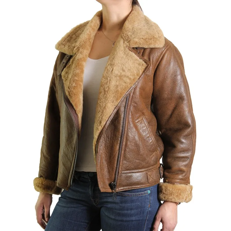 ladies sheepskin jackets sale