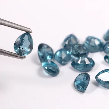 Natural London Blue Kyanite Gemston, Splendid London Blue Kyanite pear Shape Faceted Cut Gemstone Hand Polished For Making Jewel