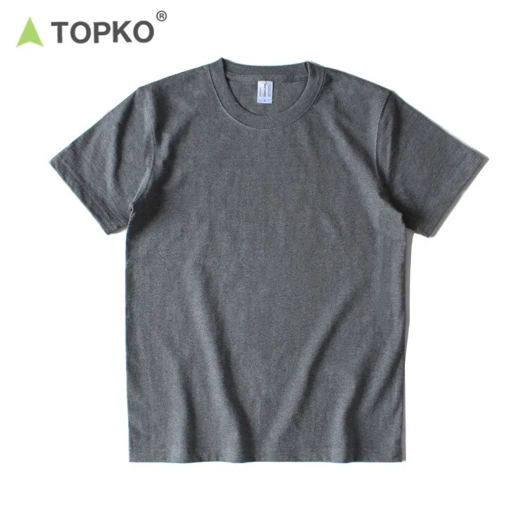 
 Высококачественная простая хлопковая Мужская футболка большого размера TOPKO с индивидуальным логотипом  