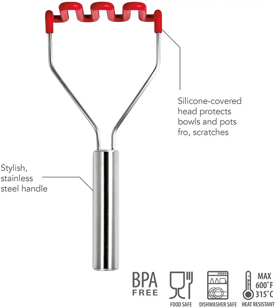 
Мясорубка для картофеля из нержавеющей стали с силиконовым покрытием 