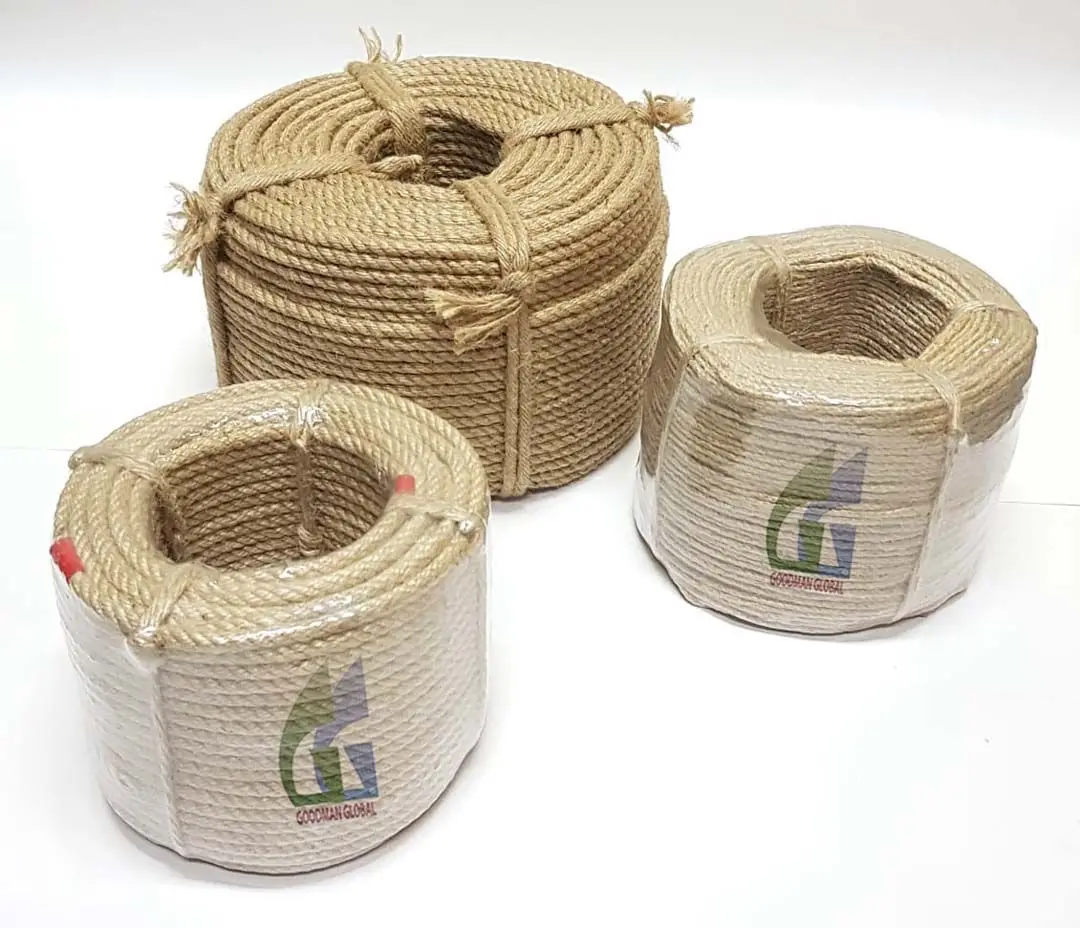 8mm Jute Ropes Sustainable Braided Twisted Rope Climbing Gardening Agricultural Packaging