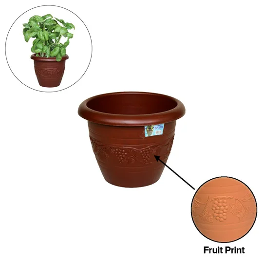 2022 Indoor Outdoor Durable Circular Grape Design Nursery Planter
