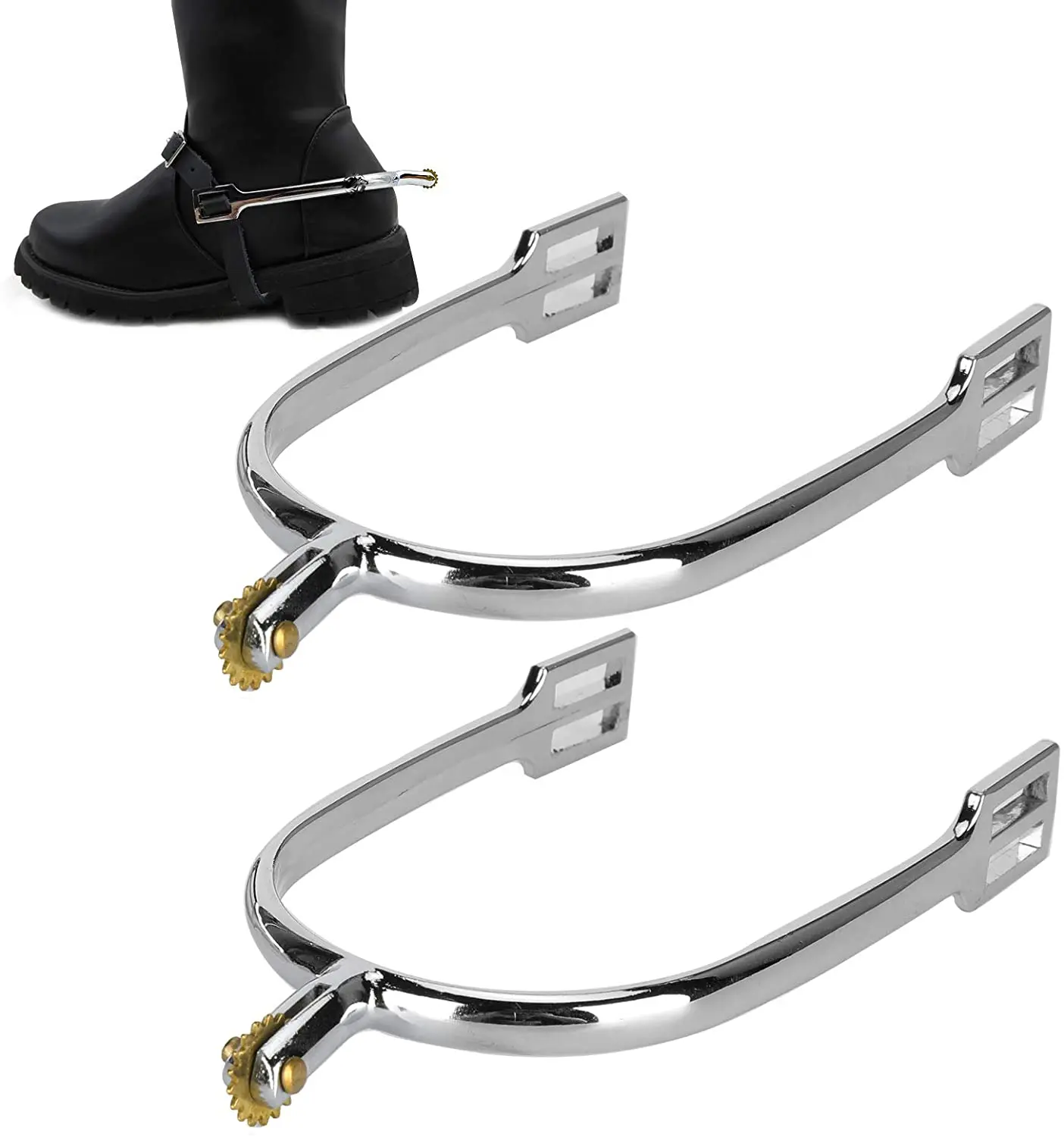 New Design Stainless Steel Horse Riding Spurs Equine Riding Spurs By