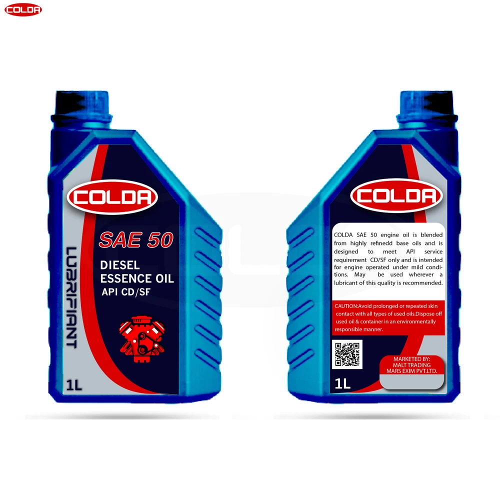 COLDA Aceite De Motor Premium SAE 50 API CD Lubricant Oil